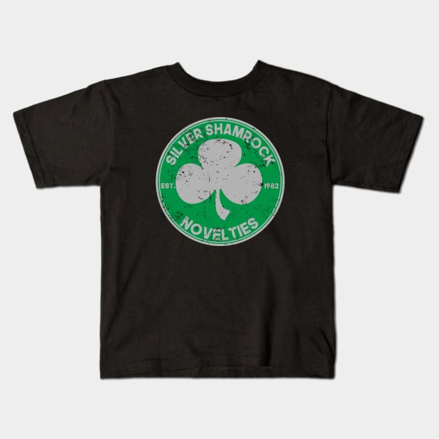 Silver Shamrock Novelties Kids T-Shirt by SuperEdu